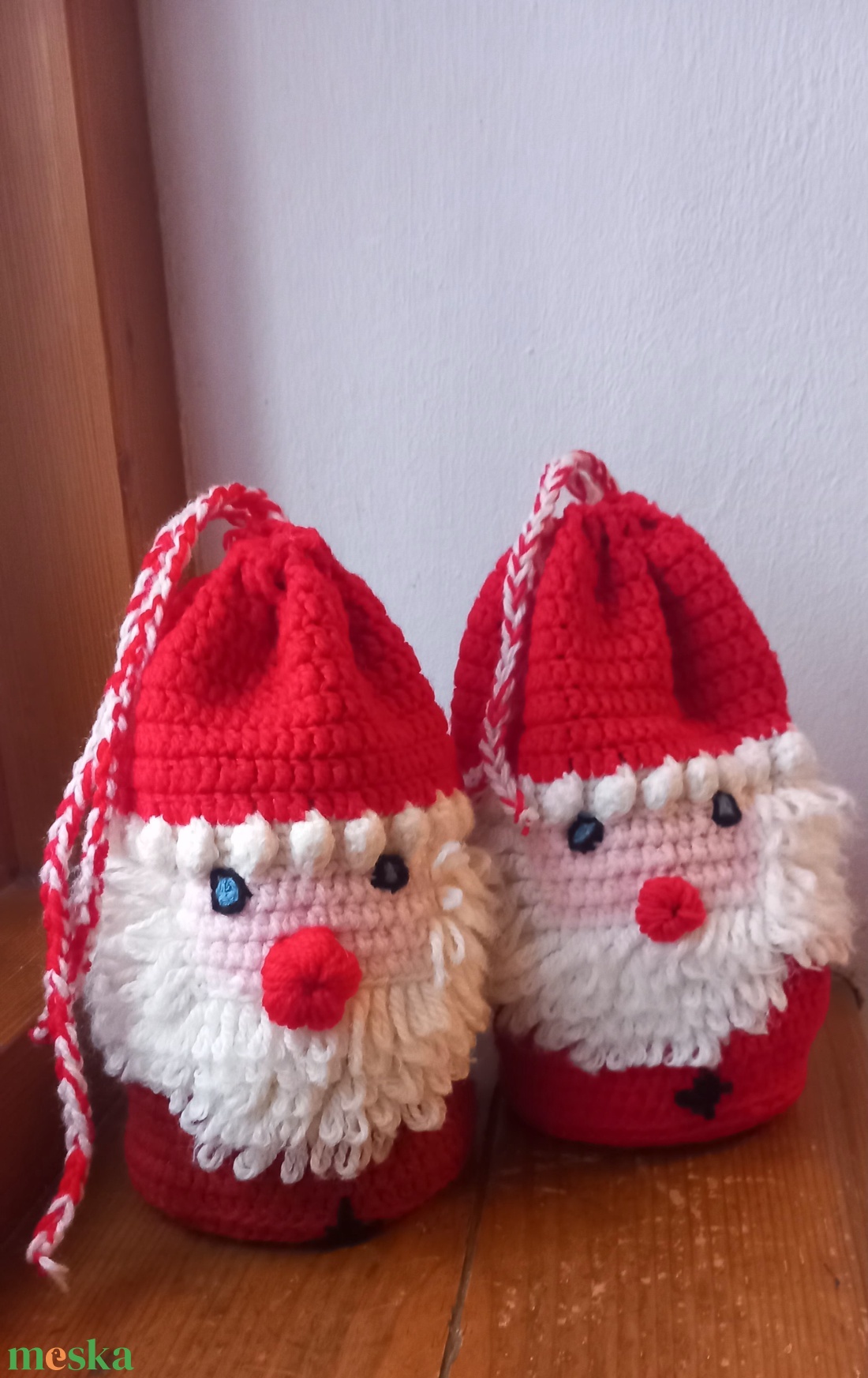 Horgolt Mikulás zsák  - játék & sport - plüssállat & játékfigura - bagoly - Meska.hu