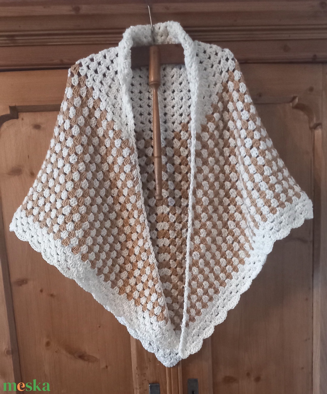 Horgolt vállkendő   - ruha & divat - sál, sapka, kendő - vállkendő - Meska.hu