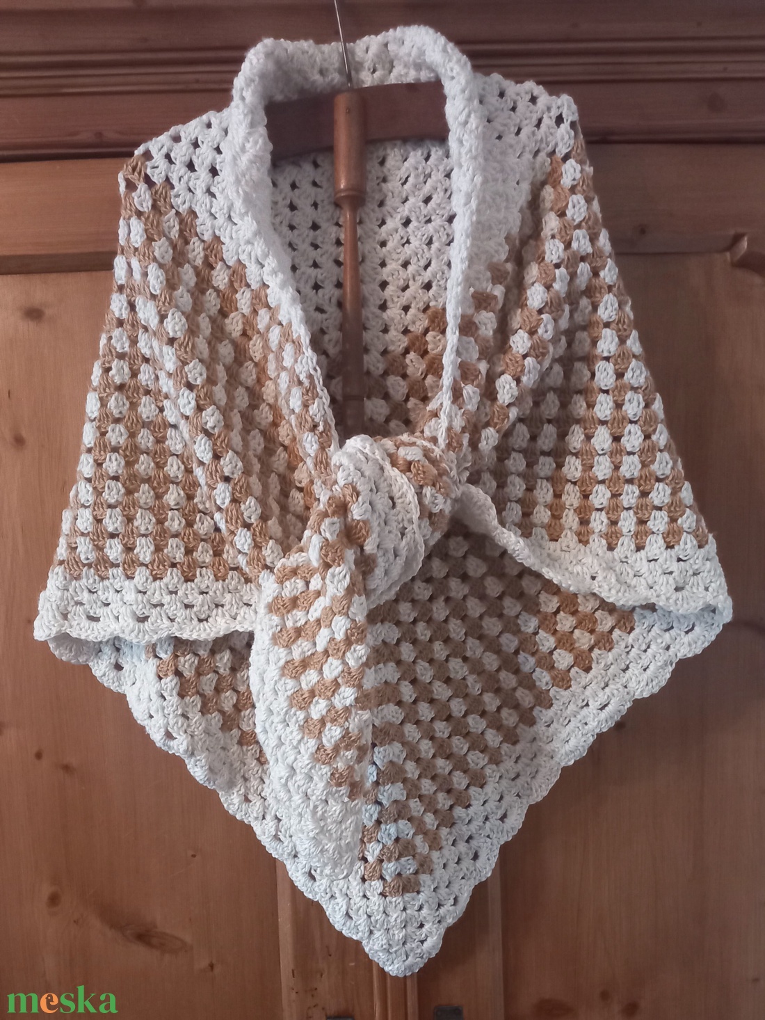 Horgolt vállkendő   - ruha & divat - sál, sapka, kendő - vállkendő - Meska.hu