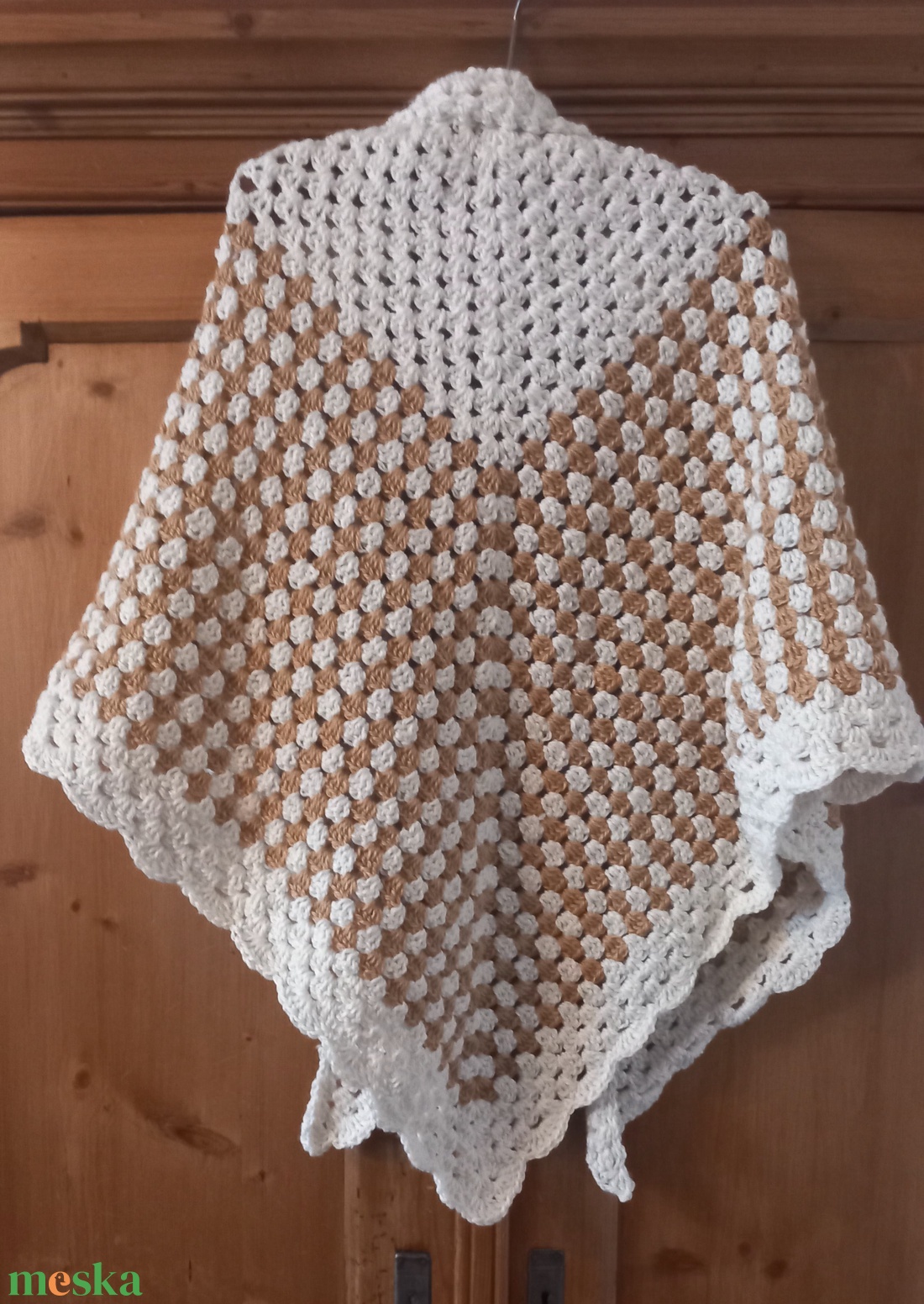 Horgolt vállkendő   - ruha & divat - sál, sapka, kendő - vállkendő - Meska.hu