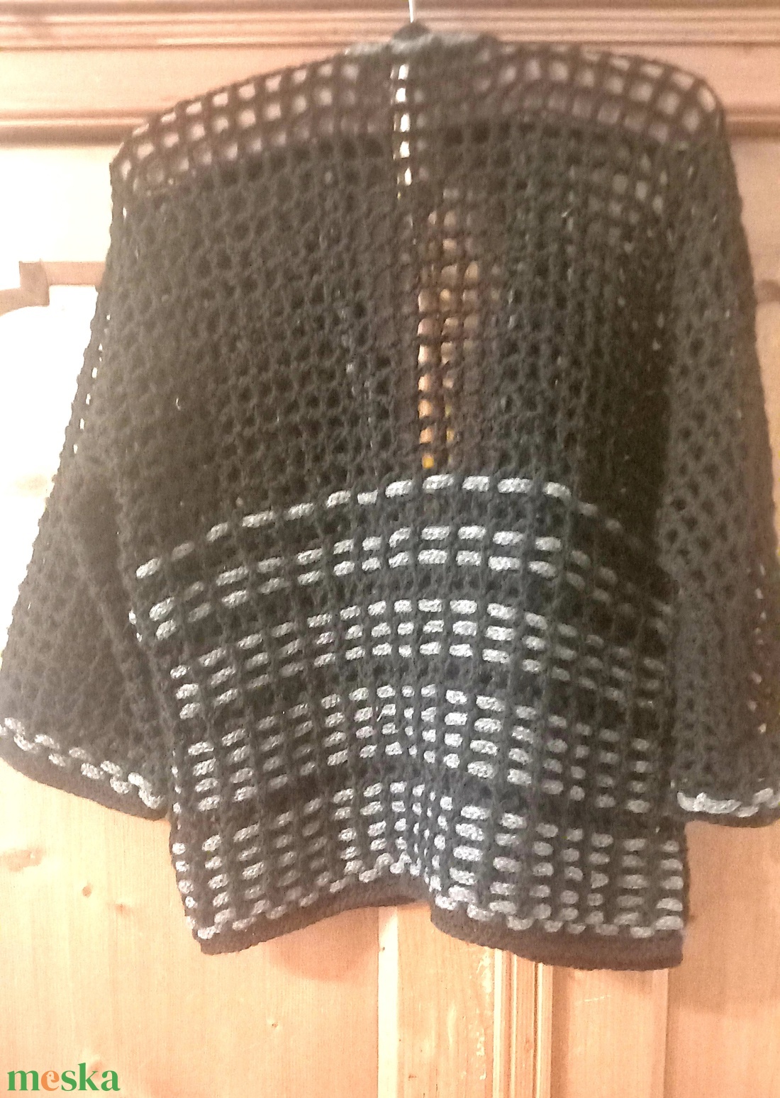 Különleges kézze horgolt,kötött,fűzött női  kardigán  - ruha & divat - férfi ruha - férfi pulóver - Meska.hu