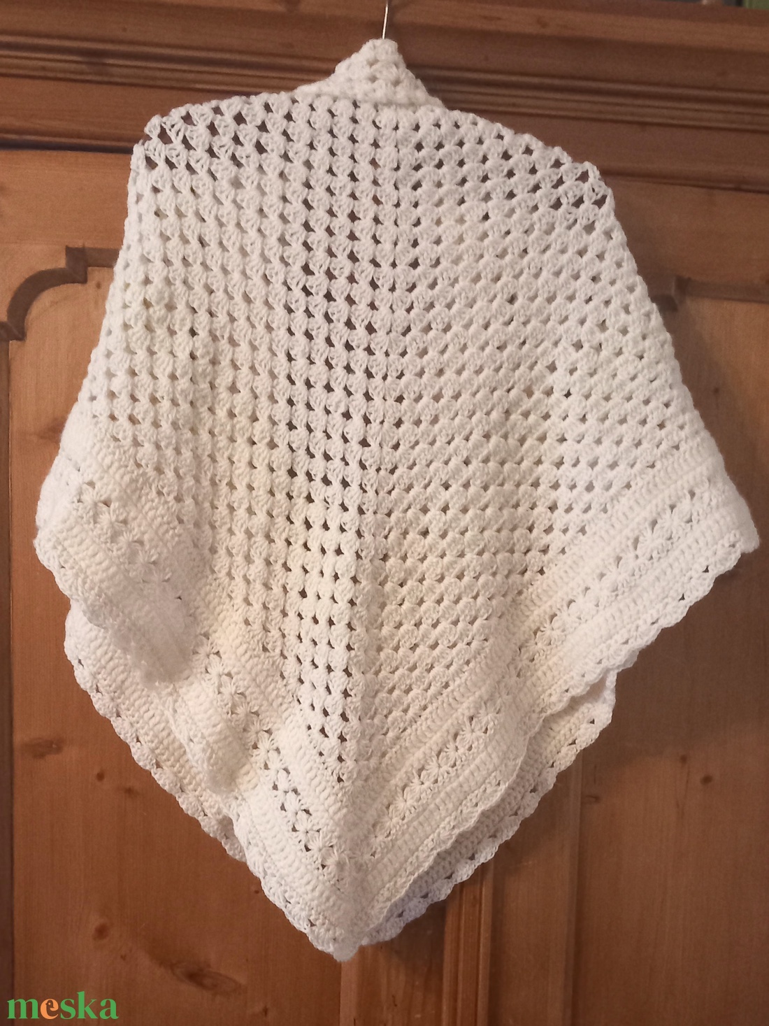 Horgolt vállkendő   - ruha & divat - sál, sapka, kendő - vállkendő - Meska.hu