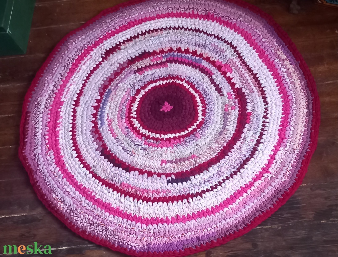  Rag rug Horgolt szőnyeg rongyszőnyeg - otthon & életmód - lakástextil - szőnyeg - horgolt szőnyeg - Meska.hu
