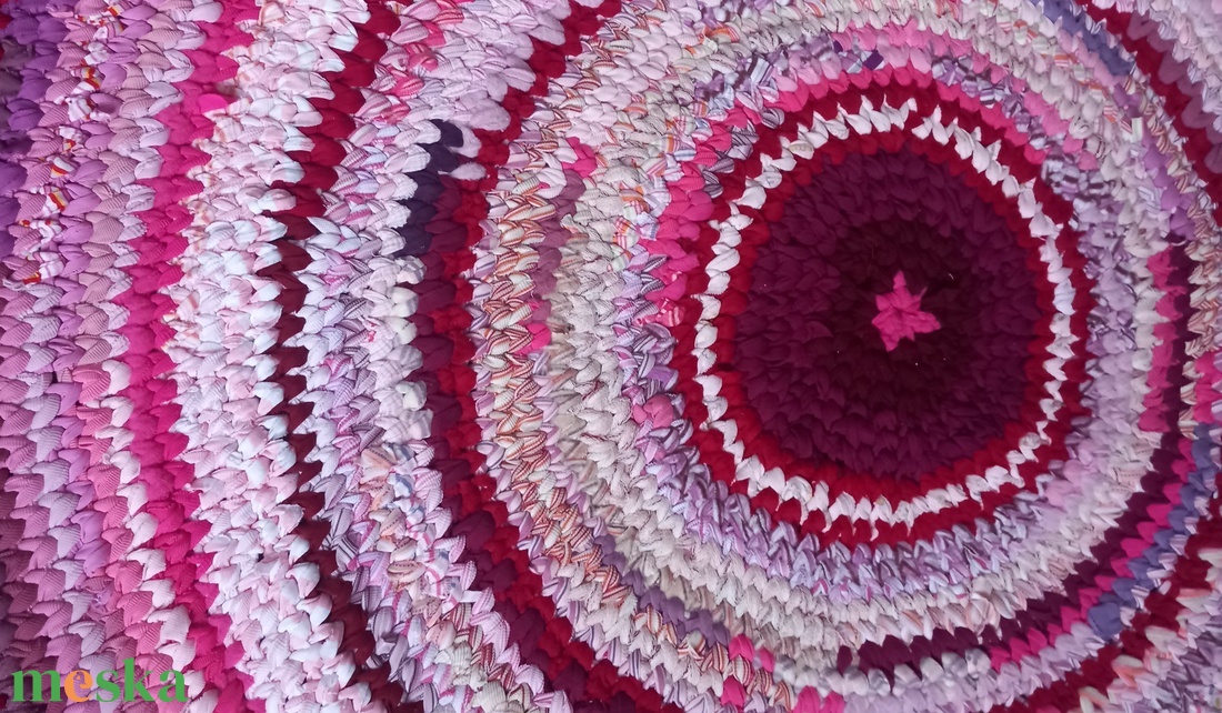  Rag rug Horgolt szőnyeg rongyszőnyeg - otthon & életmód - lakástextil - szőnyeg - horgolt szőnyeg - Meska.hu