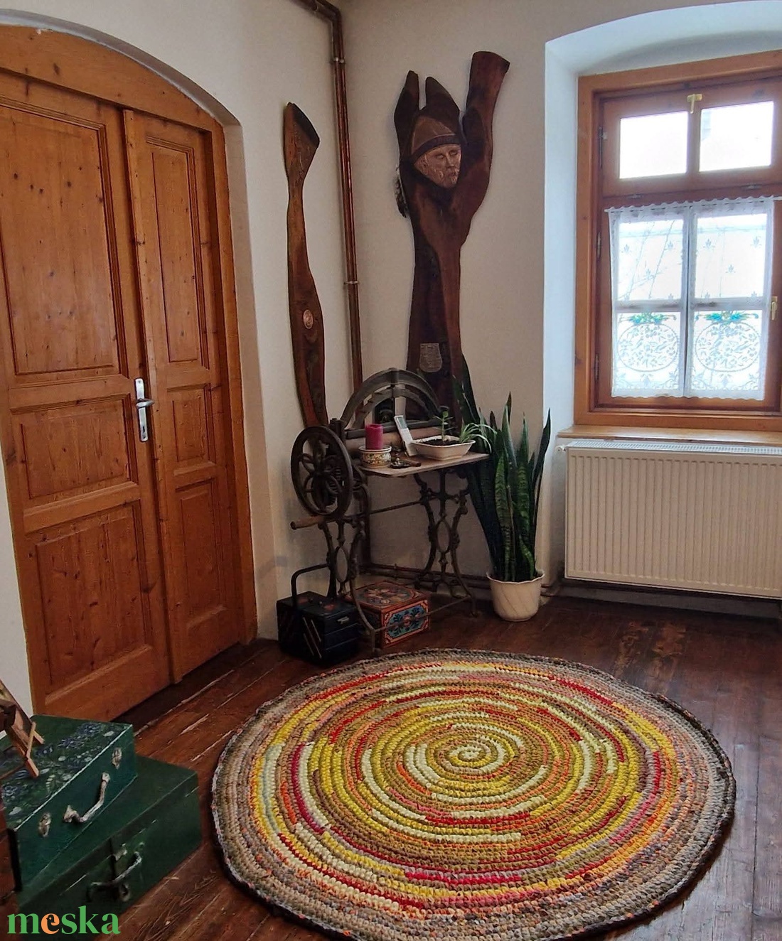  Rag rug Horgolt szőnyeg rongyszőnyeg - otthon & életmód - lakástextil - szőnyeg - horgolt szőnyeg - Meska.hu