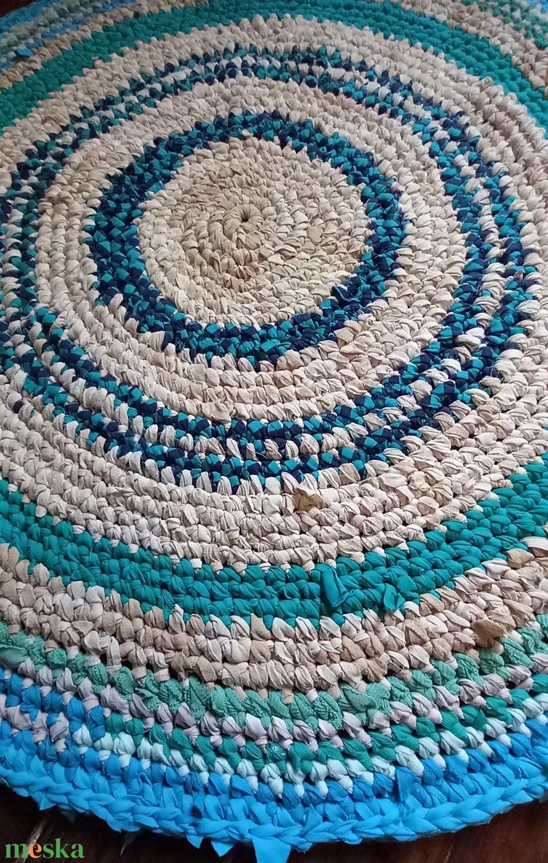  Rag rug Horgolt szőnyeg rongyszőnyeg - otthon & életmód - lakástextil - szőnyeg - horgolt szőnyeg - Meska.hu