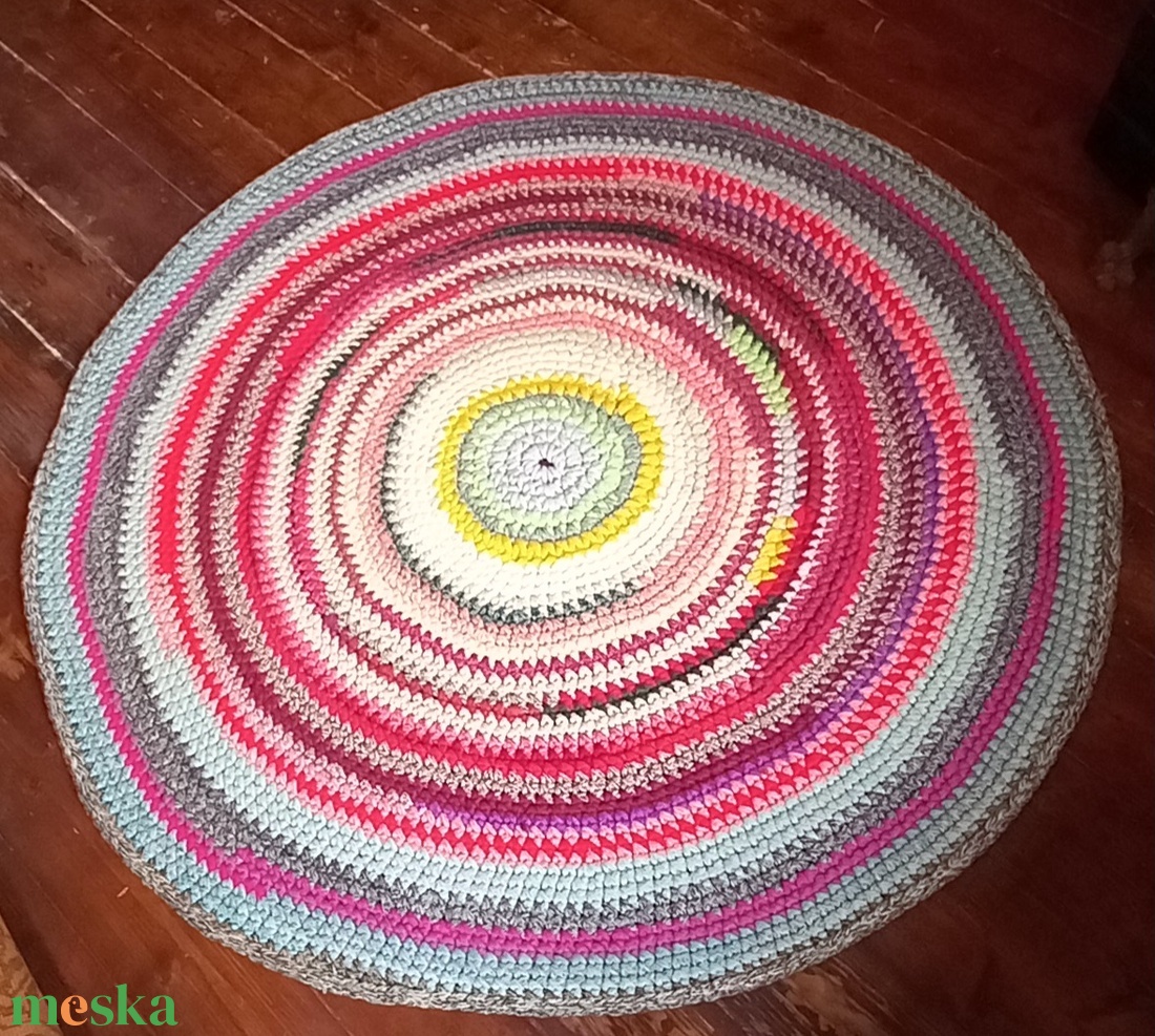   Szőnyeg Horgolt  kerek  - otthon & életmód - lakástextil - szőnyeg - horgolt szőnyeg - Meska.hu