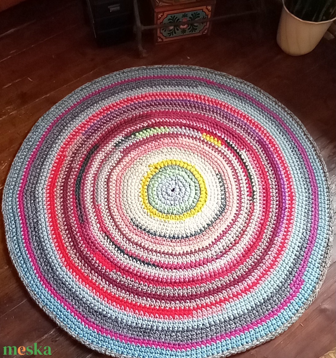   Szőnyeg Horgolt  kerek  - otthon & életmód - lakástextil - szőnyeg - horgolt szőnyeg - Meska.hu