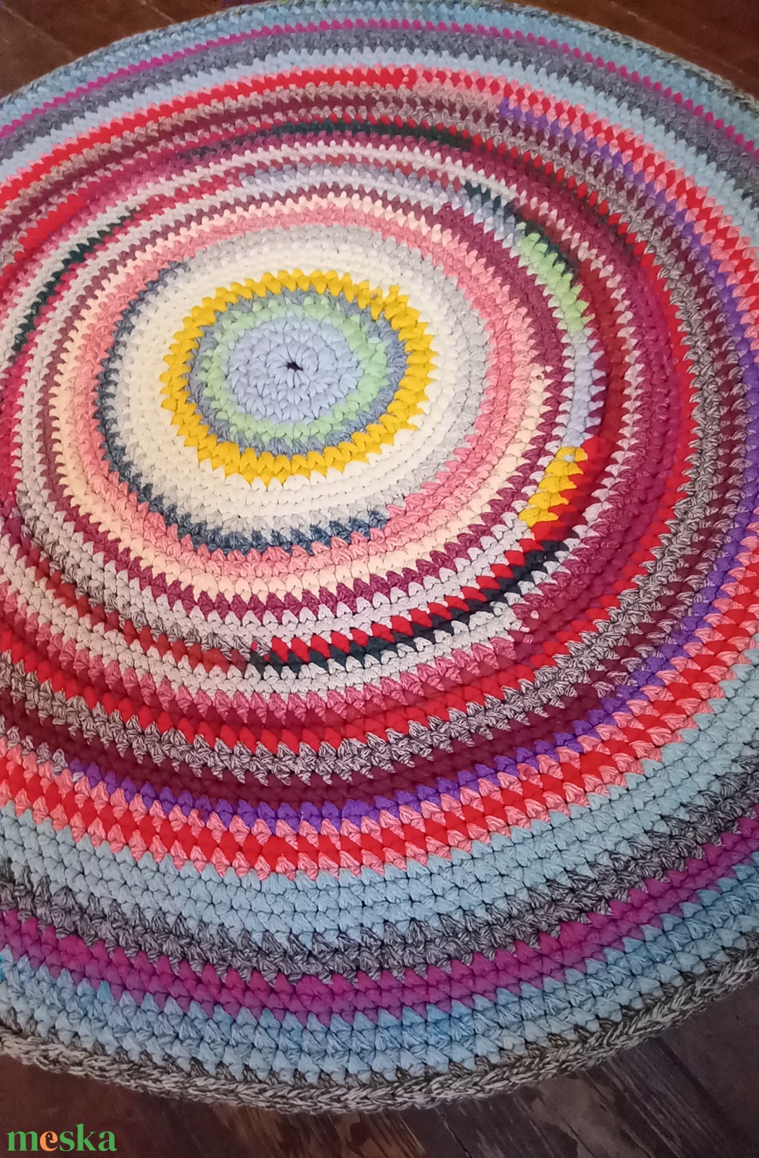   Szőnyeg Horgolt  kerek  - otthon & életmód - lakástextil - szőnyeg - horgolt szőnyeg - Meska.hu