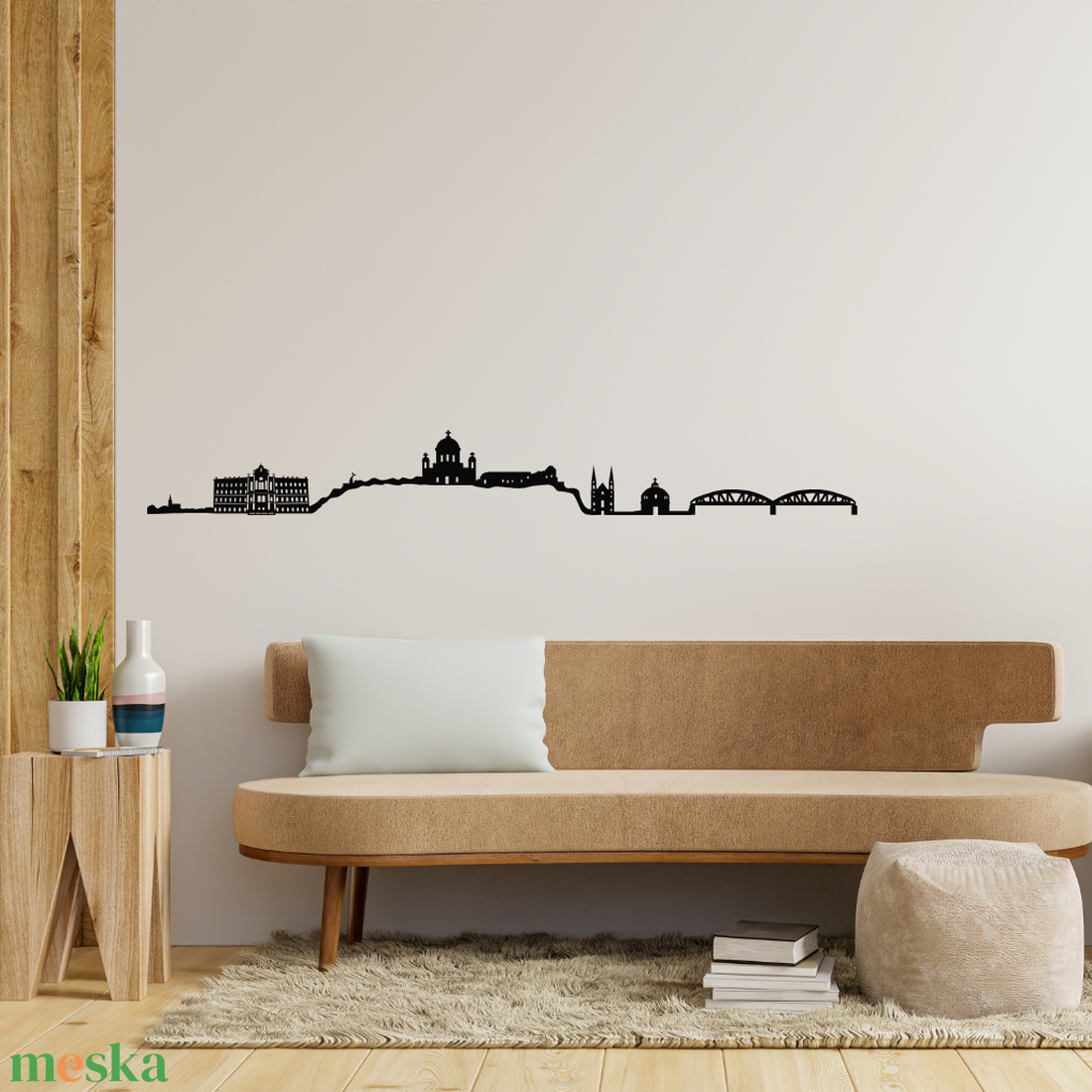  Cityline - Esztergom városkép, fali dekoráció - otthon & életmód - dekoráció - fali és függő dekoráció - falra akasztható dekor - Meska.hu