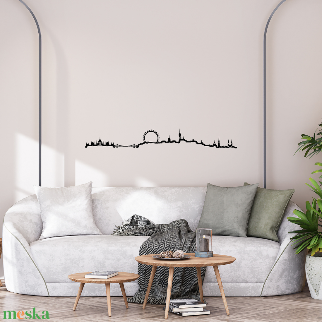  Cityline -Budapest Eye városkép, fali dekoráció - otthon & életmód - dekoráció - fali és függő dekoráció - falra akasztható dekor - Meska.hu