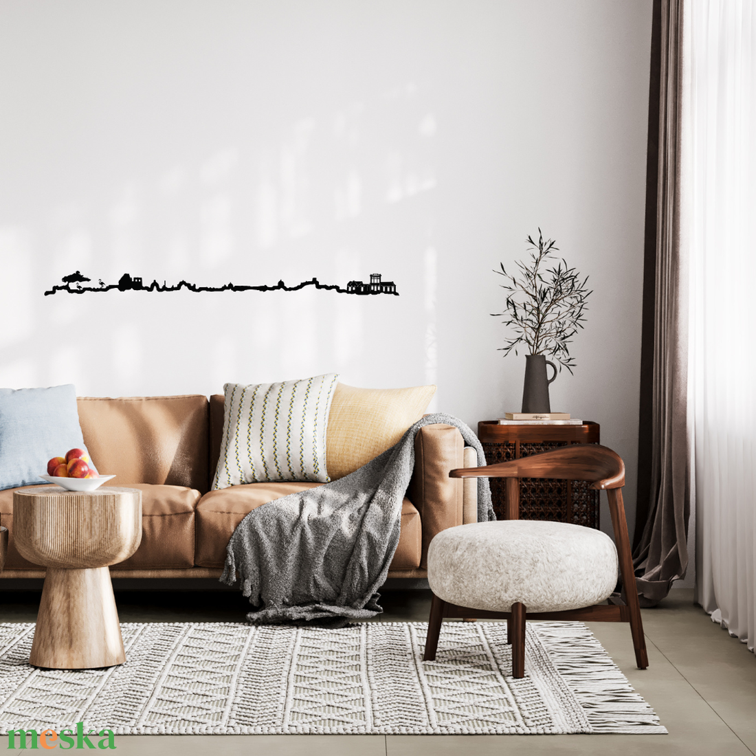  Cityline - Aruba városkép, fali dekoráció - otthon & életmód - dekoráció - fali és függő dekoráció - falra akasztható dekor - Meska.hu