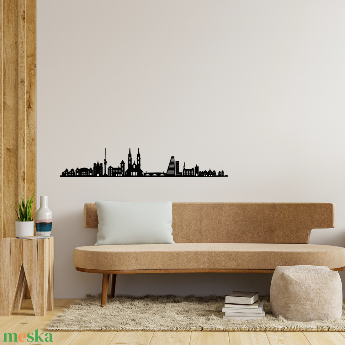  Cityline - Basel városkép, fali dekoráció - otthon & életmód - dekoráció - fali és függő dekoráció - falra akasztható dekor - Meska.hu