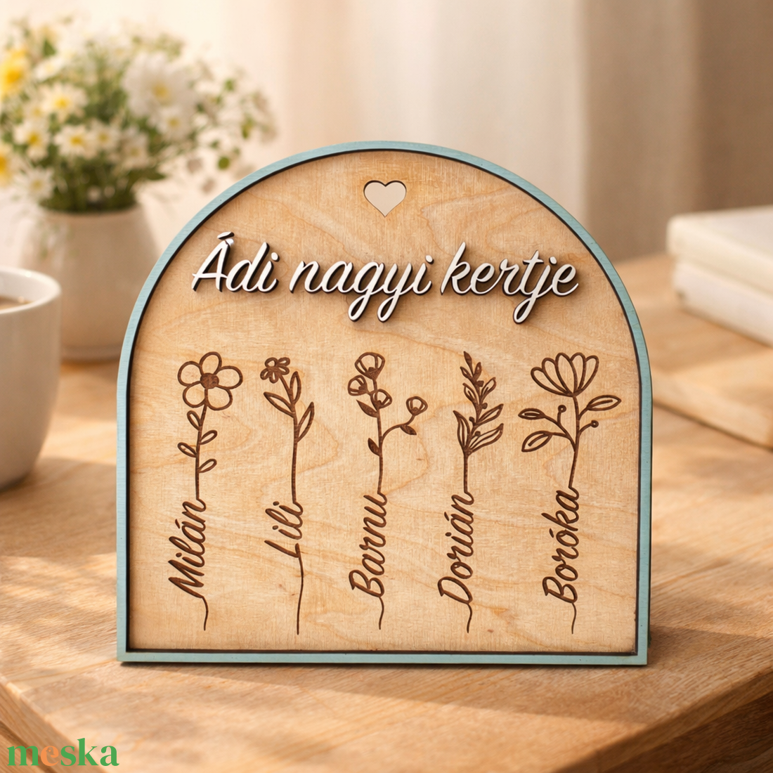 Anya, Nagymama, Dédi kertje - anyák napi egyedi ajándék - otthon & életmód - dekoráció - asztal és polc dekoráció - gravírozott táblák - Meska.hu