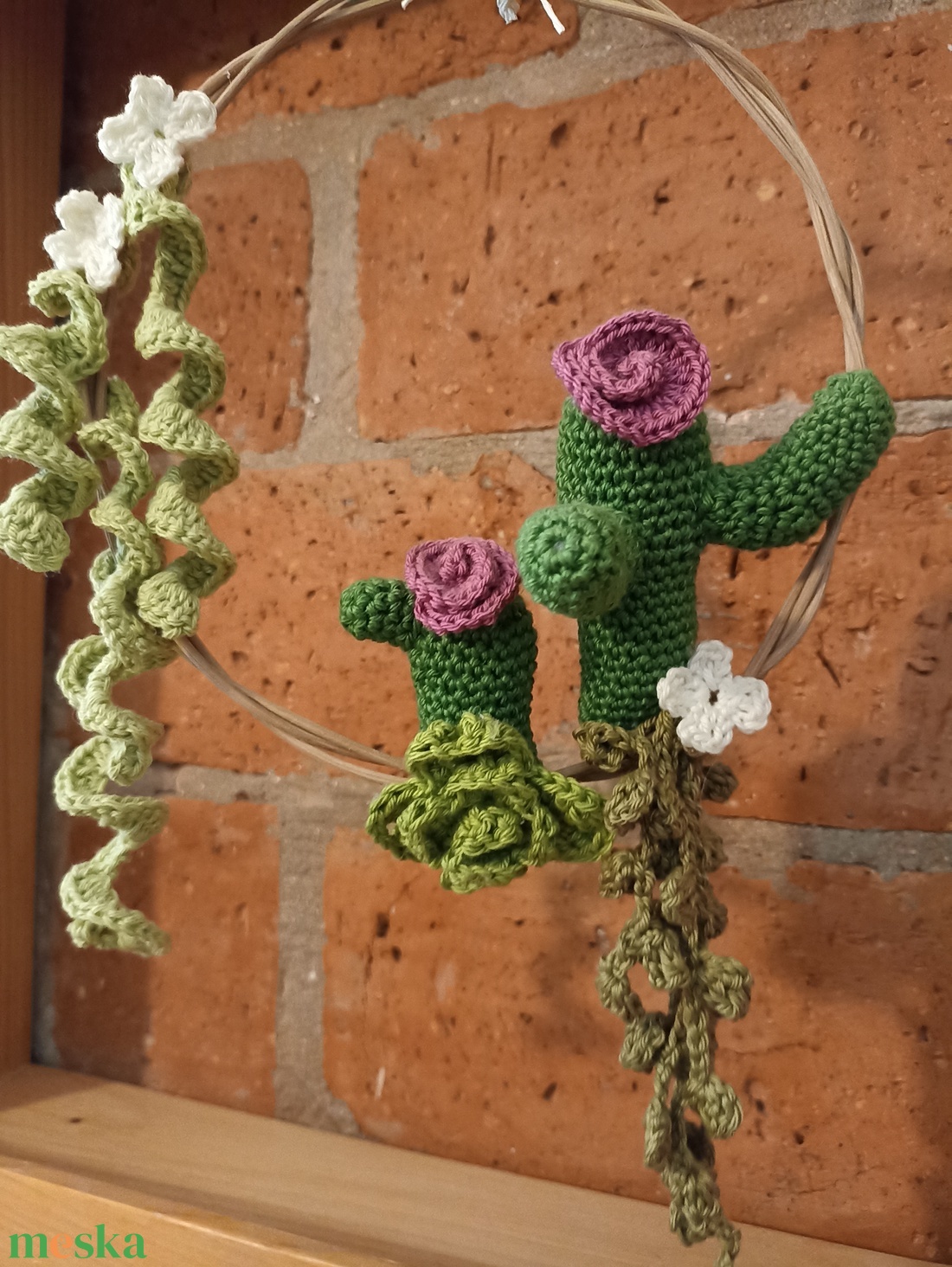 Horgolt kaktusz dekoráció  - otthon & életmód - dekoráció - Meska.hu