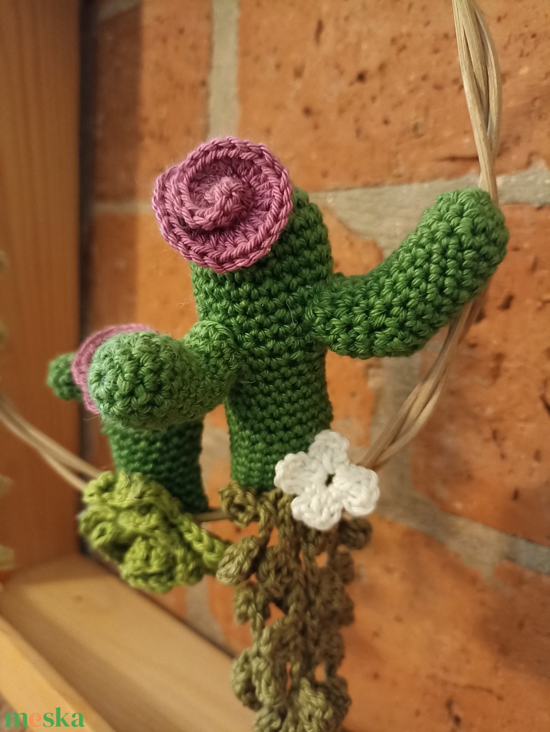 Horgolt kaktusz dekoráció  - otthon & életmód - dekoráció - Meska.hu