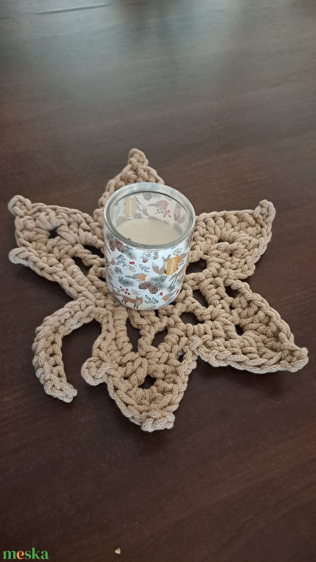 Horgolt őszi asztaldísz - otthon & életmód - dekoráció - asztal és polc dekoráció - horgolt & csipketerítő - Meska.hu