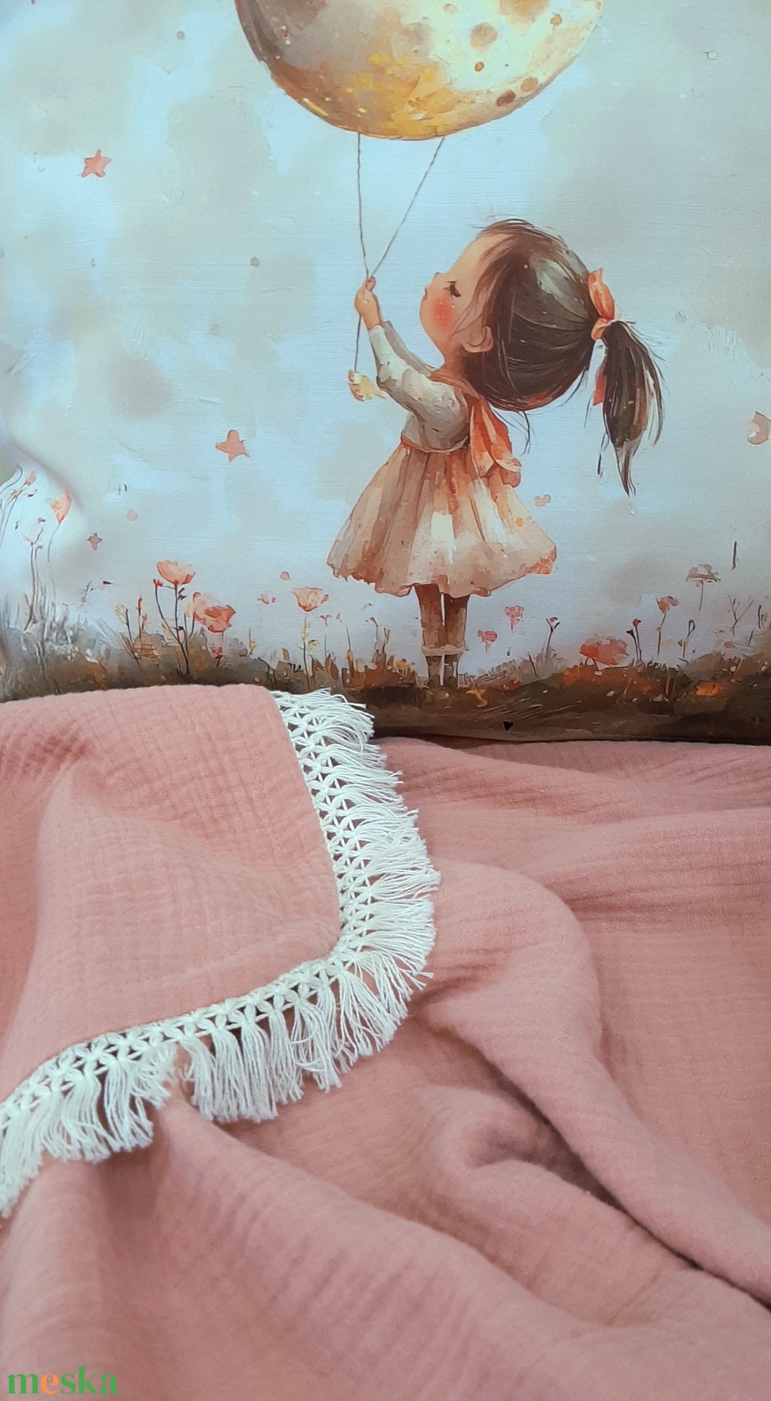 Nyári takaró és párna boho stílusban - otthon & életmód - babaszoba, gyerekszoba - babatakaró, gyerek pléd - Meska.hu Nyári takaró és párna boho stílusban - otthon & életmód - babaszoba, gyerekszoba - babatakaró, gyerek pléd - Meska.hu