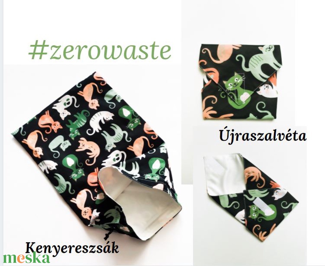 Kenyereszsák és újraszalvéta csomag, cicás - táska & tok - bevásárlás & shopper táska - kenyeres zsák - Meska.hu Kenyereszsák és újraszalvéta csomag, cicás - táska & tok - bevásárlás & shopper táska - kenyeres zsák - Meska.hu