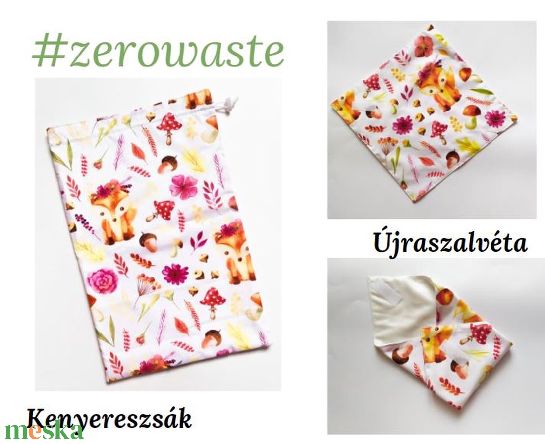 Kenyereszsák és újraszalvéta csomag, erdős, rókás, gombás - táska & tok - bevásárlás & shopper táska - kenyeres zsák - Meska.hu Kenyereszsák és újraszalvéta csomag, erdős, rókás, gombás - táska & tok - bevásárlás & shopper táska - kenyeres zsák - Meska.hu