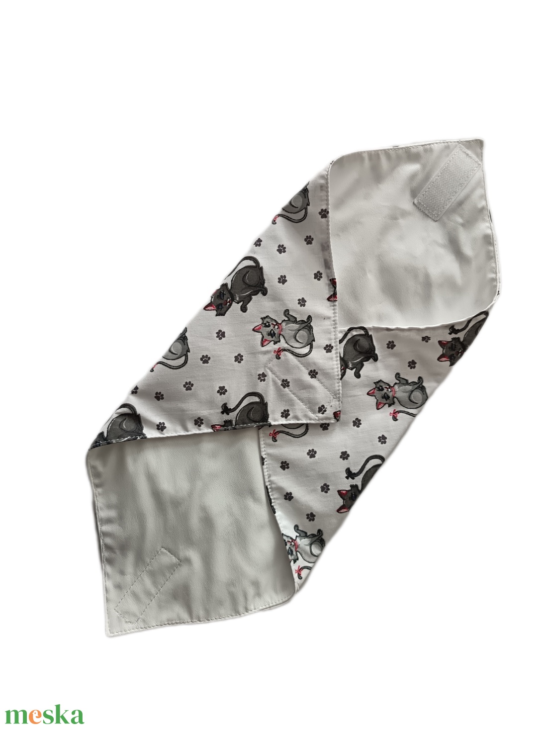 Újraszalvéta, szendvics csomagoló, cicatömeg, kék-sárga - táska & tok - uzsonna- & ebéd tartó - szendvics csomagoló - Meska.hu