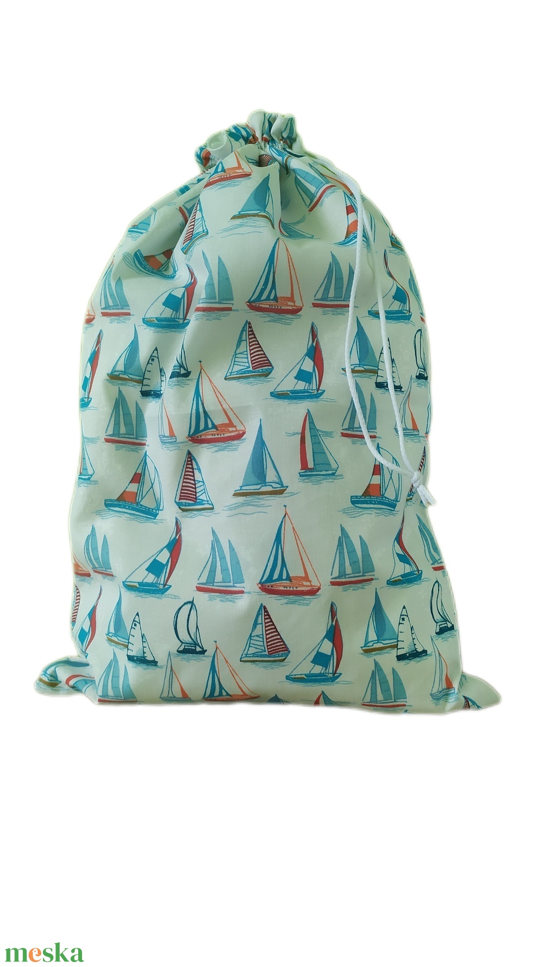 Nagy méretű kenyereszsák, frissentartó zsák, pékárus zsák-Balaton, vitorlások - táska & tok - bevásárlás & shopper táska - kenyeres zsák - Meska.hu