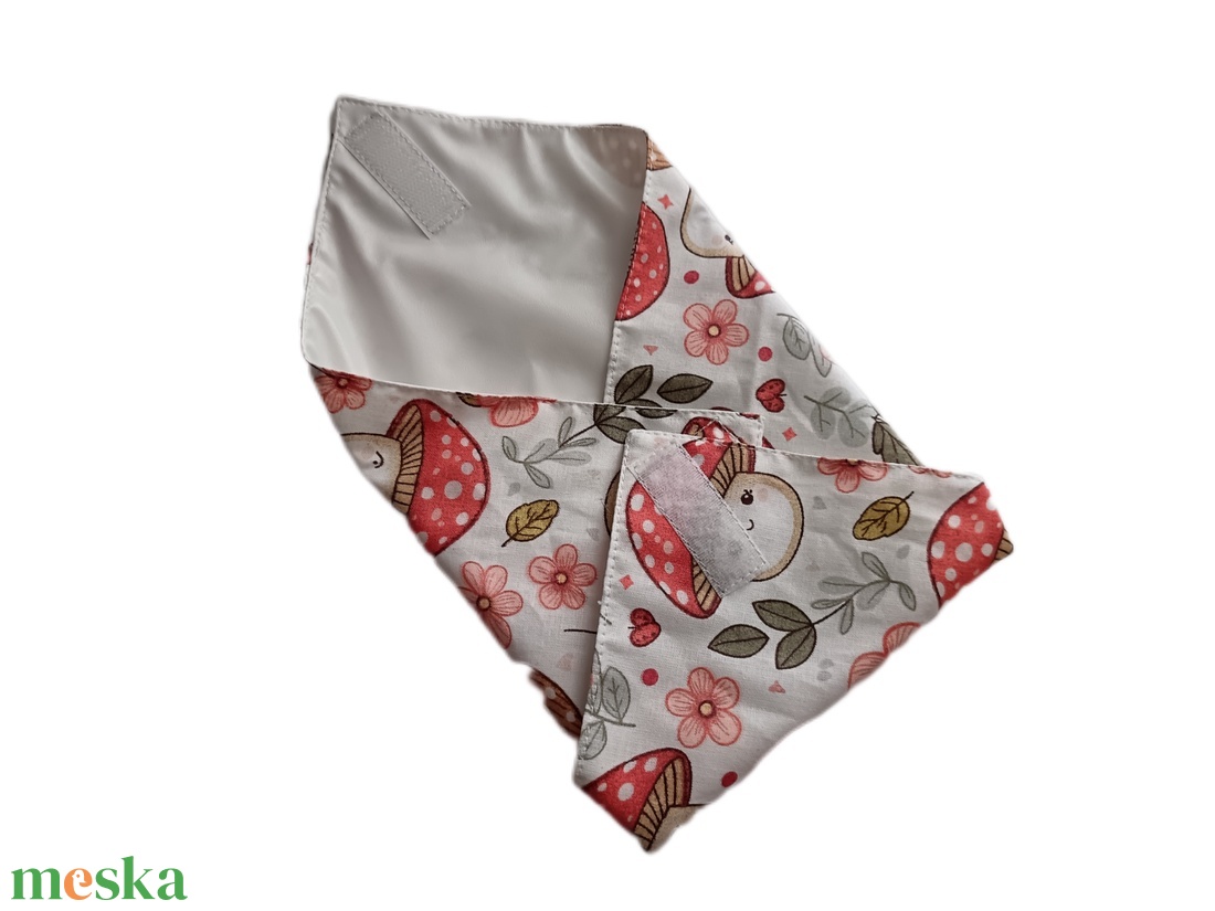 Gombás újraszalvéta, szendvics csomagoló, ökoszalvéta - táska & tok - uzsonna- & ebéd tartó - szendvics csomagoló - Meska.hu