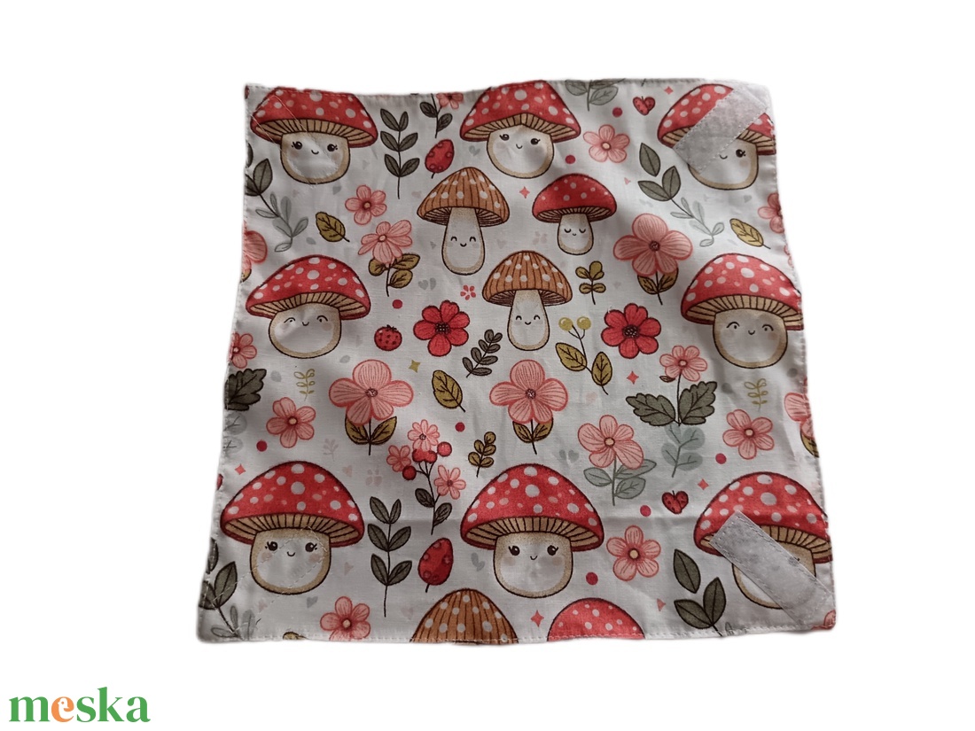 Gombás újraszalvéta, szendvics csomagoló, ökoszalvéta - táska & tok - uzsonna- & ebéd tartó - szendvics csomagoló - Meska.hu