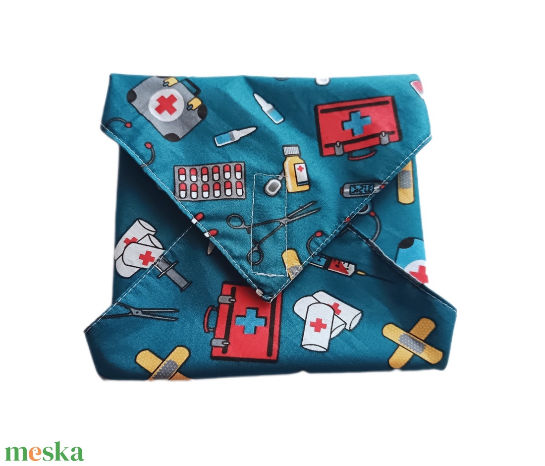 Újraszalvéta, szendvics csomagoló, orvosos - táska & tok - uzsonna- & ebéd tartó - szendvics csomagoló - Meska.hu