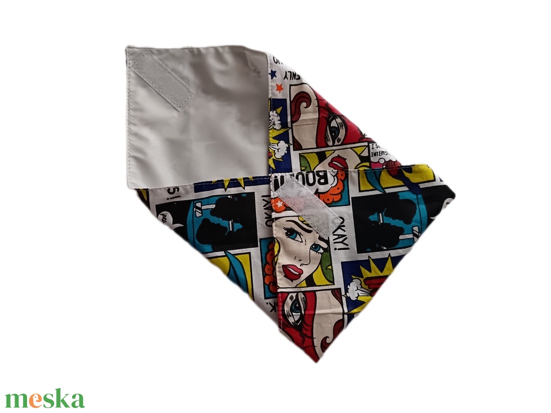 Képregényes újraszalvéta  - táska & tok - uzsonna- & ebéd tartó - szendvics csomagoló - Meska.hu