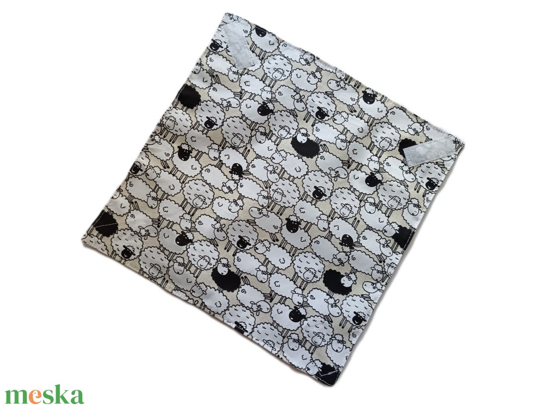 Újraszalvéta, szendvics csomagoló, bárány mintás - táska & tok - uzsonna- & ebéd tartó - szendvics csomagoló - Meska.hu