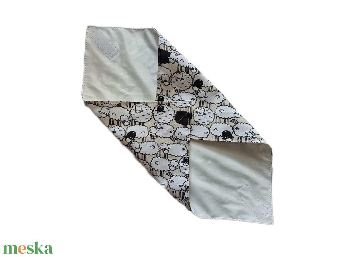 Újraszalvéta, szendvics csomagoló, bárány mintás - táska & tok - uzsonna- & ebéd tartó - szendvics csomagoló - Meska.hu