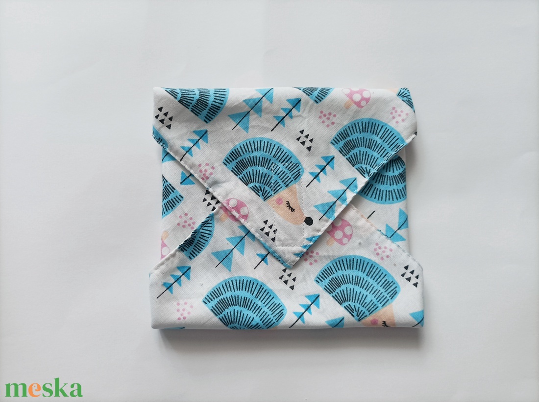 Újraszalvéta, szendvics csomagoló, sünis - táska & tok - uzsonna- & ebéd tartó - szendvics csomagoló - Meska.hu