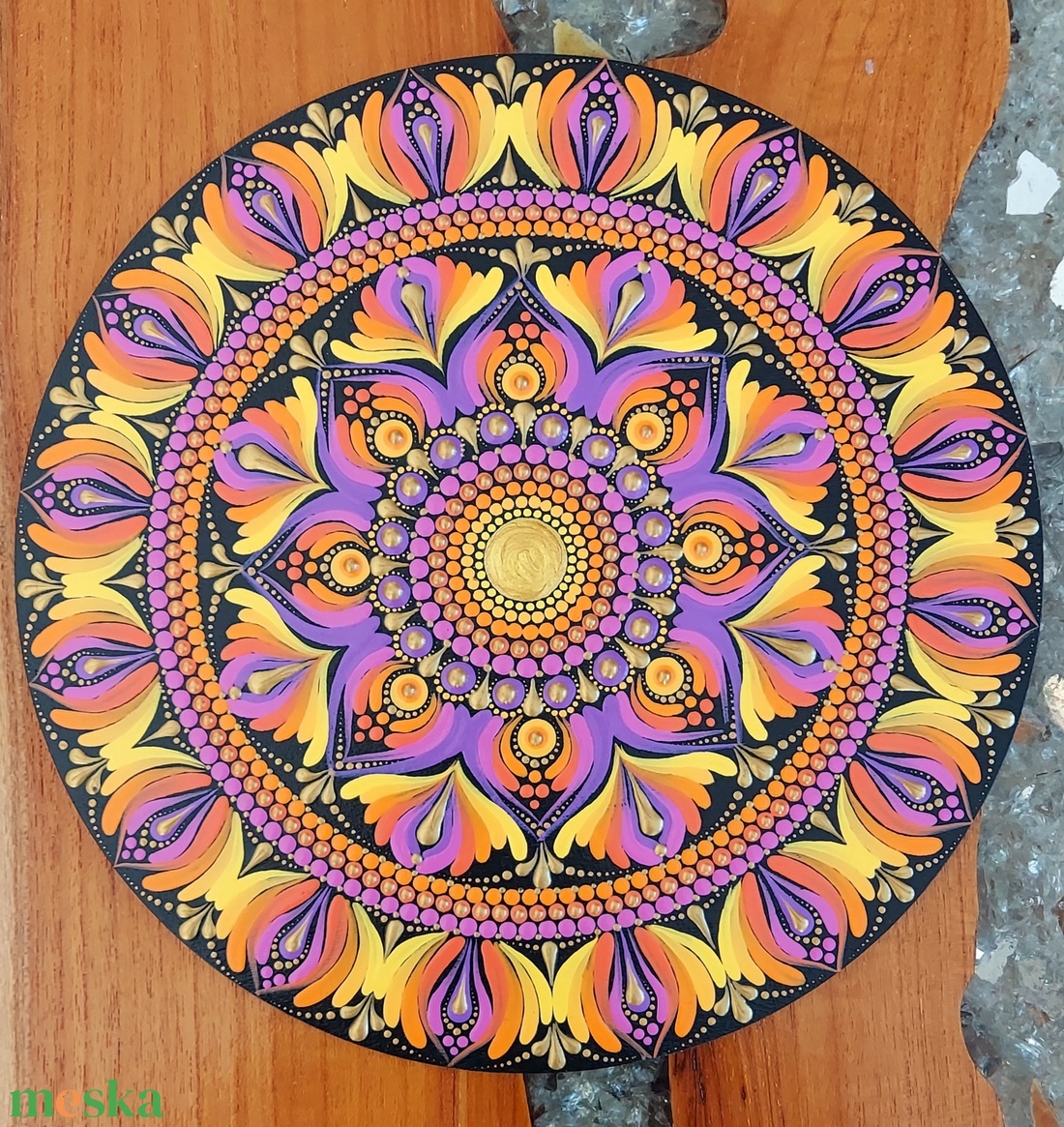 Lilás-pinkes-sárgás kis mandala - otthon & életmód - dekoráció - spiritualitás - mandala - Meska.hu Lilás-pinkes-sárgás kis mandala - otthon & életmód - dekoráció - spiritualitás - mandala - Meska.hu