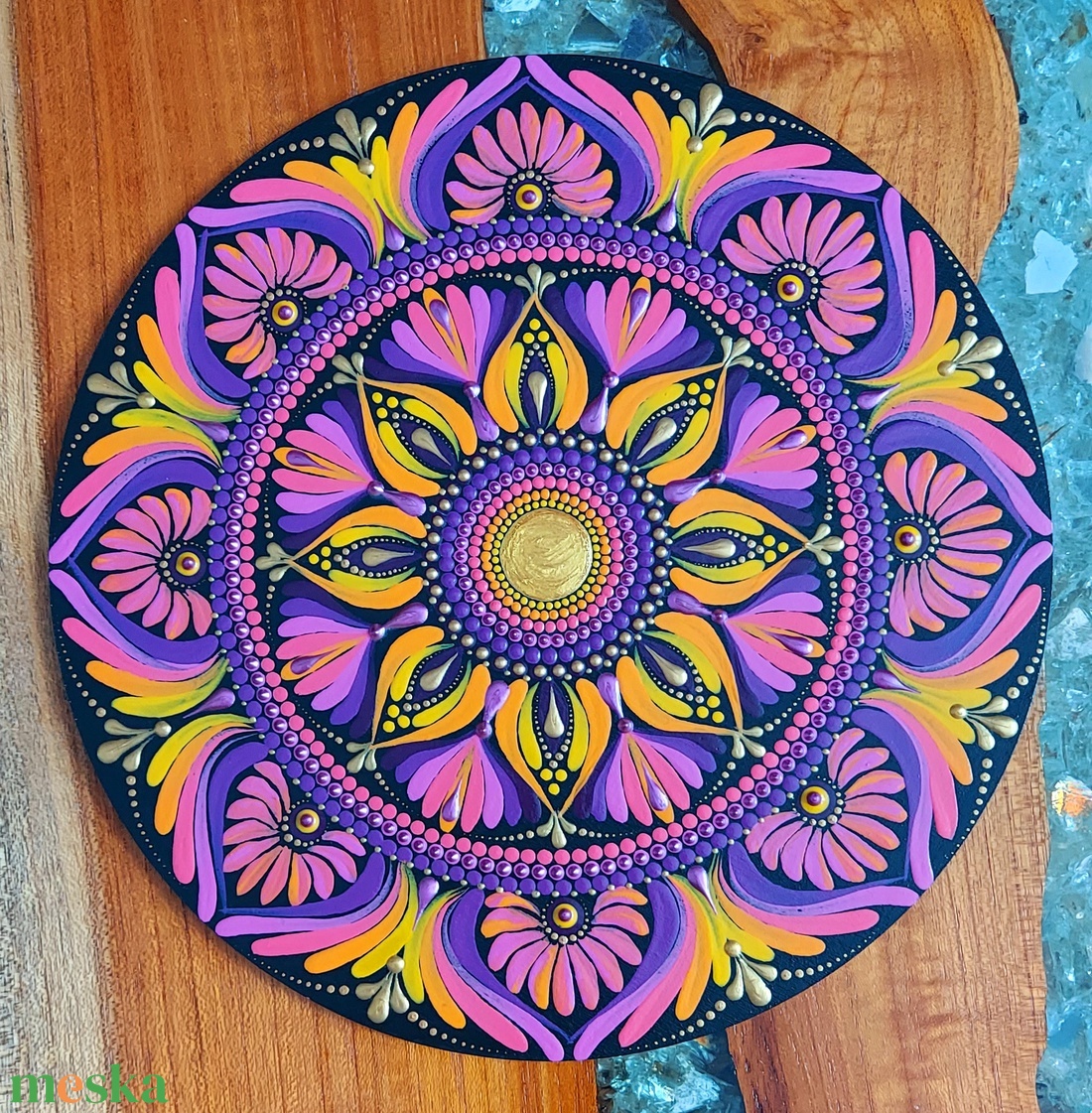 Lilás-rózsaszínes-sárgás kis mandala - otthon & életmód - dekoráció - spiritualitás - mandala - Meska.hu Lilás-rózsaszínes-sárgás kis mandala - otthon & életmód - dekoráció - spiritualitás - mandala - Meska.hu