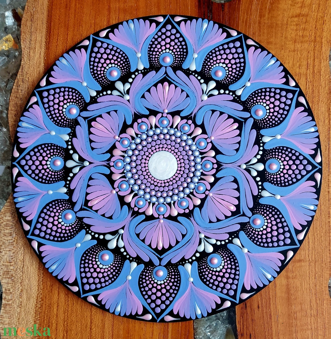 Kék-lila-rózsaszín színátmenetes kis mandala - otthon & életmód - dekoráció - spiritualitás - mandala - Meska.hu Kék-lila-rózsaszín színátmenetes kis mandala - otthon & életmód - dekoráció - spiritualitás - mandala - Meska.hu