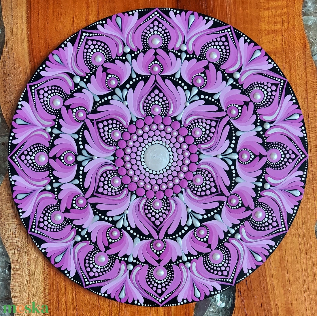 Rózsaszín színátmenetes kis mandala - otthon & életmód - dekoráció - spiritualitás - mandala - Meska.hu Rózsaszín színátmenetes kis mandala - otthon & életmód - dekoráció - spiritualitás - mandala - Meska.hu