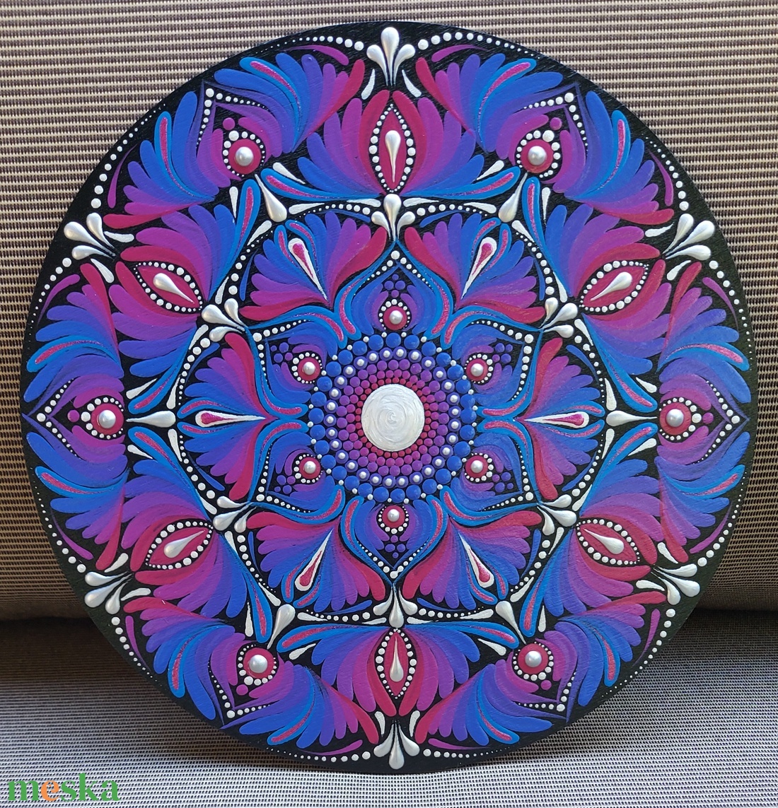 Kékes-lilás-bordós színátmenetes kis mandala - otthon & életmód - dekoráció - spiritualitás - mandala - Meska.hu Kékes-lilás-bordós színátmenetes kis mandala - otthon & életmód - dekoráció - spiritualitás - mandala - Meska.hu