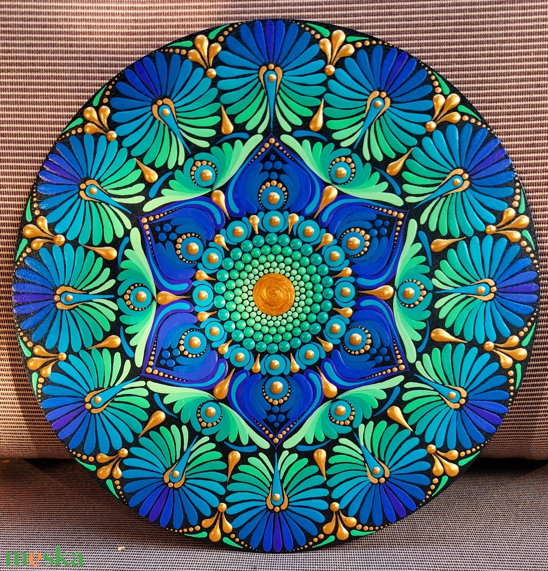 Kékes-türkízes-zöldes színátmenetes kis mandala - otthon & életmód - dekoráció - spiritualitás - mandala - Meska.hu Kékes-türkízes-zöldes színátmenetes kis mandala - otthon & életmód - dekoráció - spiritualitás - mandala - Meska.hu