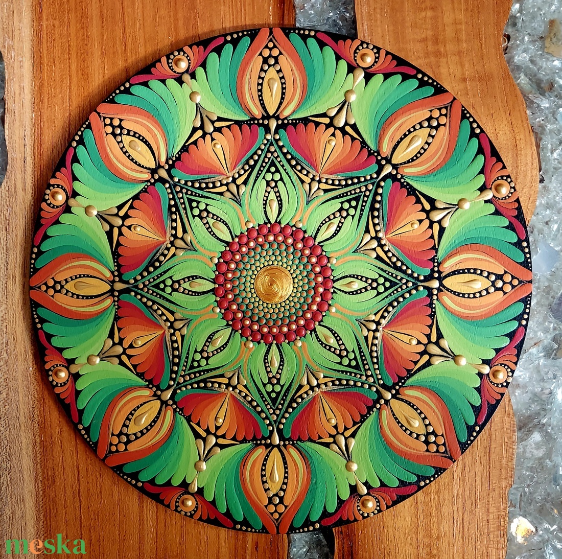 Őszies színvilágú kis mandala - otthon & életmód - dekoráció - spiritualitás - mandala - Meska.hu Őszies színvilágú kis mandala - otthon & életmód - dekoráció - spiritualitás - mandala - Meska.hu