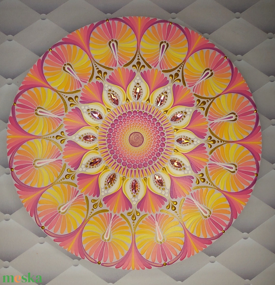 Bright sunshine színátmenetes kisebb mandala - otthon & életmód - dekoráció - spiritualitás - mandala - Meska.hu Bright sunshine színátmenetes kisebb mandala - otthon & életmód - dekoráció - spiritualitás - mandala - Meska.hu