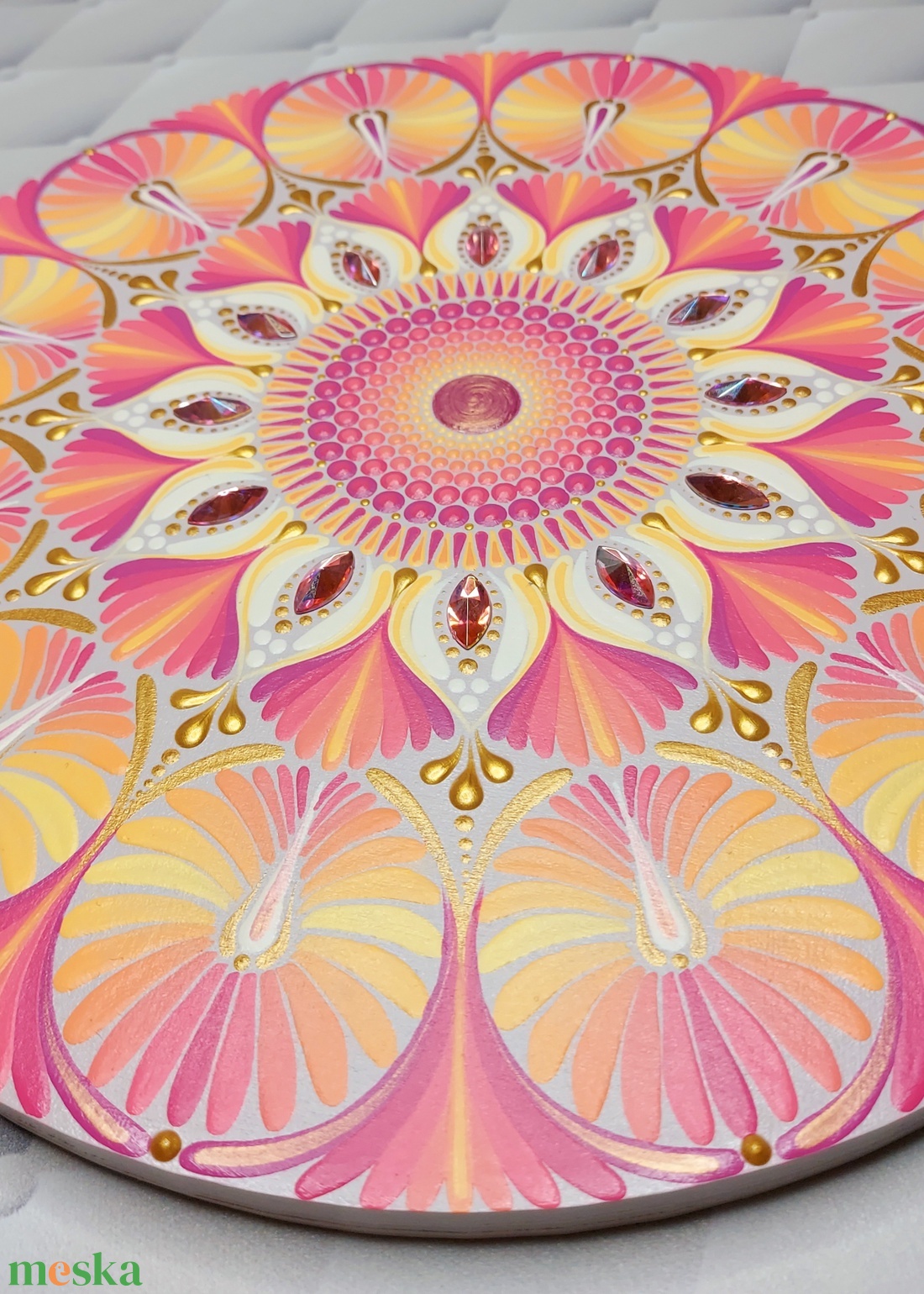 Bright sunshine színátmenetes kisebb mandala - otthon & életmód - dekoráció - spiritualitás - mandala - Meska.hu Bright sunshine színátmenetes kisebb mandala - otthon & életmód - dekoráció - spiritualitás - mandala - Meska.hu