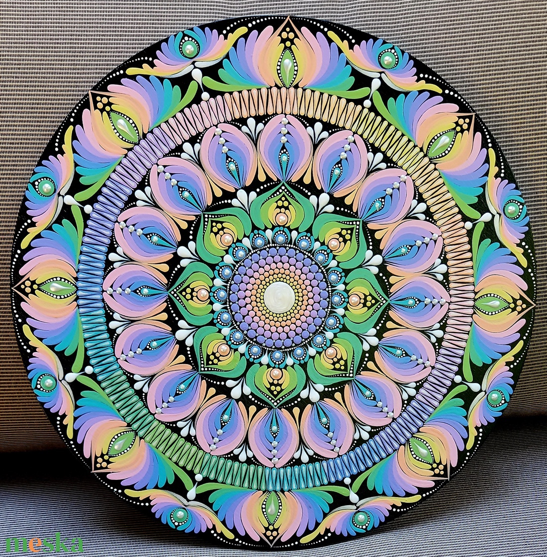 Light rainbow színvilágú kisebb mandala - otthon & életmód - dekoráció - spiritualitás - mandala - Meska.hu Light rainbow színvilágú kisebb mandala - otthon & életmód - dekoráció - spiritualitás - mandala - Meska.hu