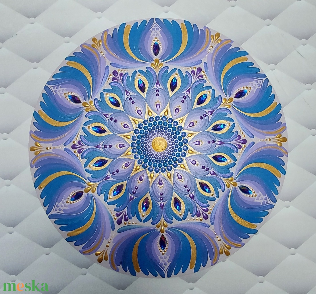 Kékes-lilás színátmenetes kisebb mandala - otthon & életmód - dekoráció - spiritualitás - mandala - Meska.hu Kékes-lilás színátmenetes kisebb mandala - otthon & életmód - dekoráció - spiritualitás - mandala - Meska.hu