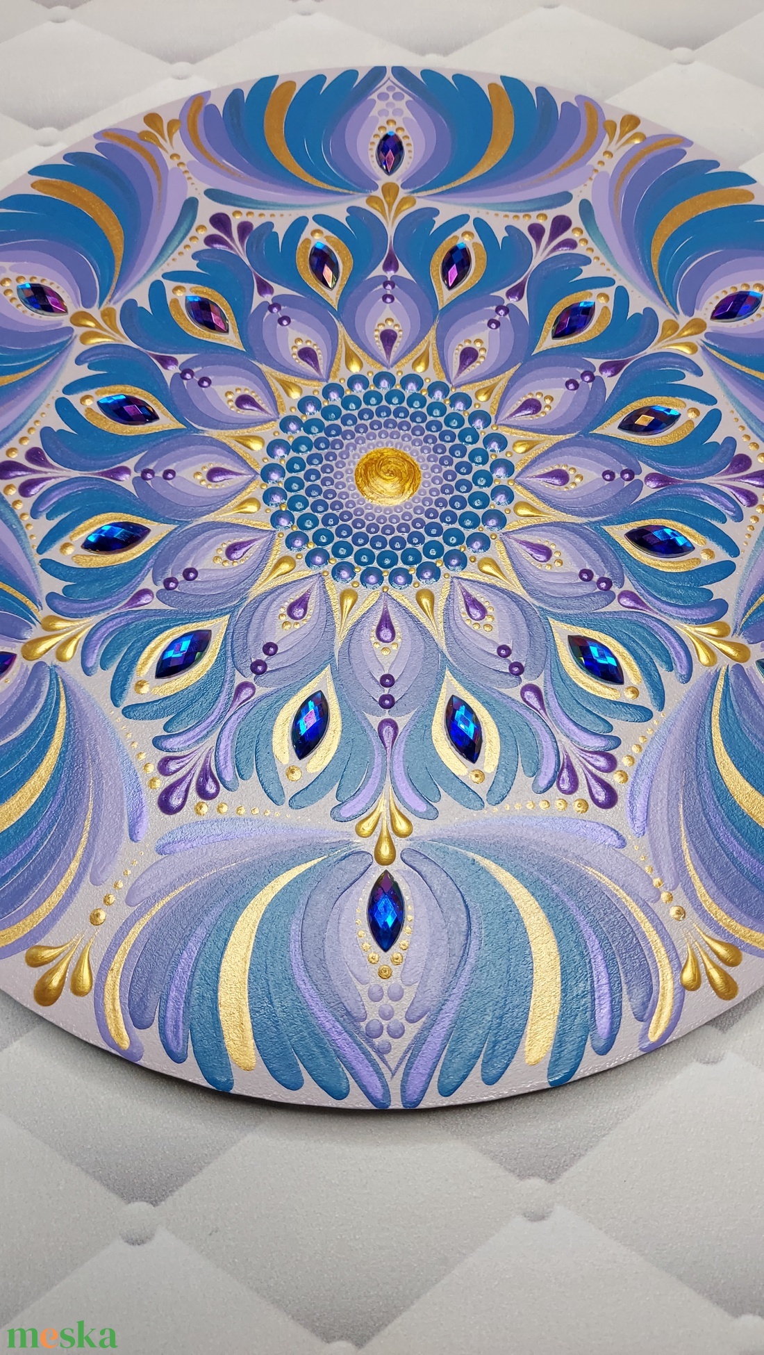 Kékes-lilás színátmenetes kisebb mandala - otthon & életmód - dekoráció - spiritualitás - mandala - Meska.hu Kékes-lilás színátmenetes kisebb mandala - otthon & életmód - dekoráció - spiritualitás - mandala - Meska.hu
