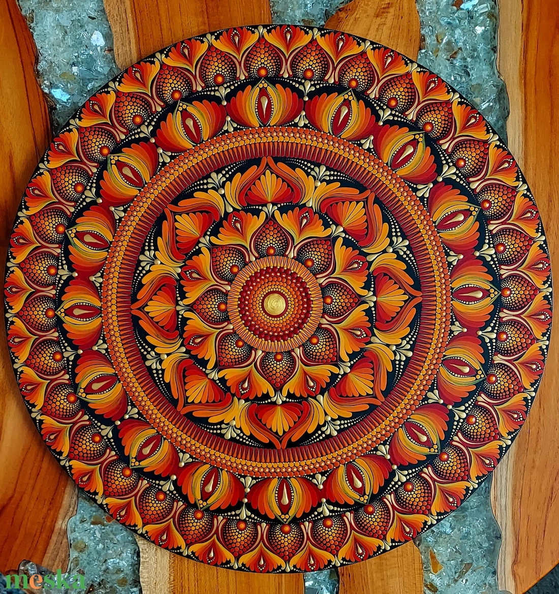 Sunshine színvilágú 40 cm-es mandala - otthon & életmód - dekoráció - spiritualitás - mandala - Meska.hu Sunshine színvilágú 40 cm-es mandala - otthon & életmód - dekoráció - spiritualitás - mandala - Meska.hu