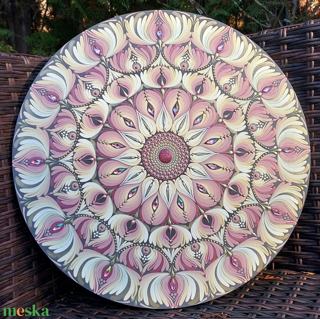 Bézses-púderes színátmenetes nőies mandala - otthon & életmód - dekoráció - spiritualitás - mandala - Meska.hu Bézses-púderes színátmenetes nőies mandala - otthon & életmód - dekoráció - spiritualitás - mandala - Meska.hu