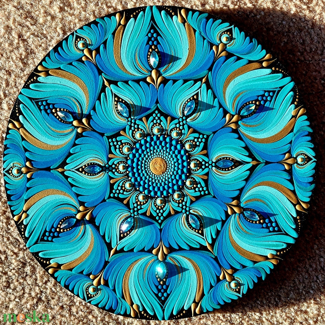 Óceán színei ihlette kisebb mandala - otthon & életmód - dekoráció - spiritualitás - mandala - Meska.hu Óceán színei ihlette kisebb mandala - otthon & életmód - dekoráció - spiritualitás - mandala - Meska.hu
