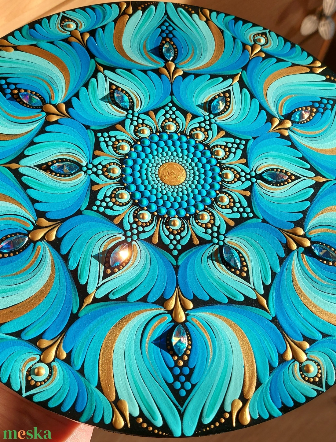 Óceán színei ihlette kisebb mandala - otthon & életmód - dekoráció - spiritualitás - mandala - Meska.hu Óceán színei ihlette kisebb mandala - otthon & életmód - dekoráció - spiritualitás - mandala - Meska.hu