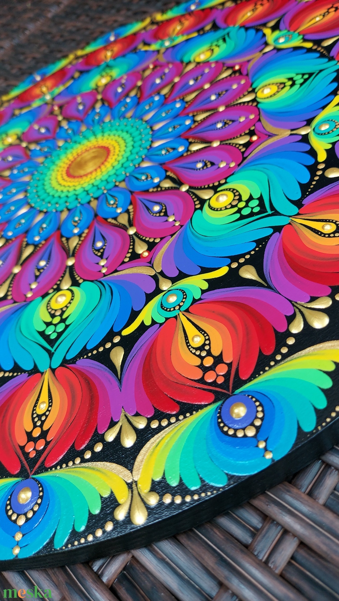 35 cm-es szivárvány mandala - otthon & életmód - dekoráció - spiritualitás - mandala - Meska.hu 35 cm-es szivárvány mandala - otthon & életmód - dekoráció - spiritualitás - mandala - Meska.hu